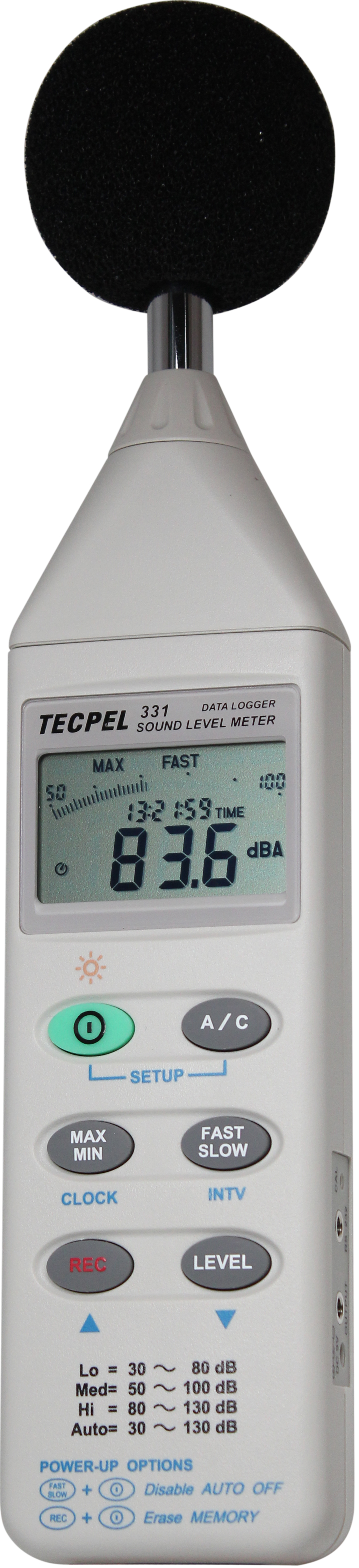 Sound Level data logger dsl331 Tecpel dB meter noise recorder